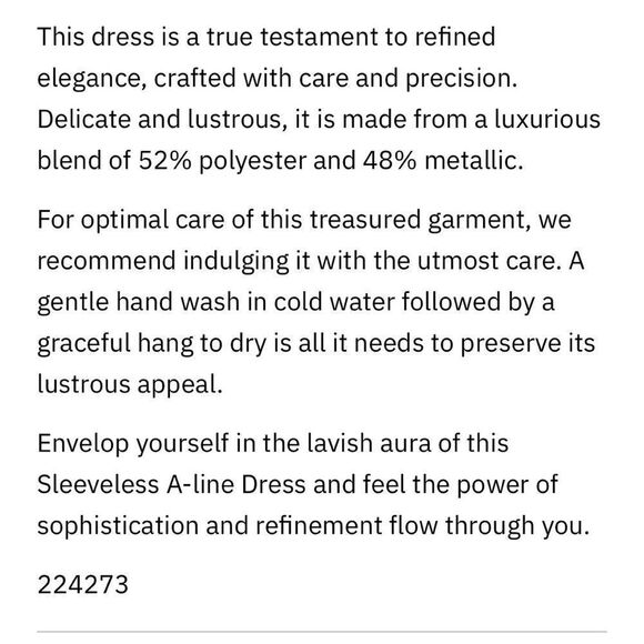 Frank Lyman Metallic Swirl Dress - Picture 12 of 12